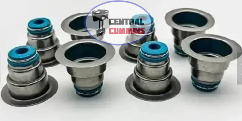 لاستیک ساق سوپاپ کامینز 6BT (موتور 102) ۲ پله استیل رنگ آبی - شماره فنی 3957912